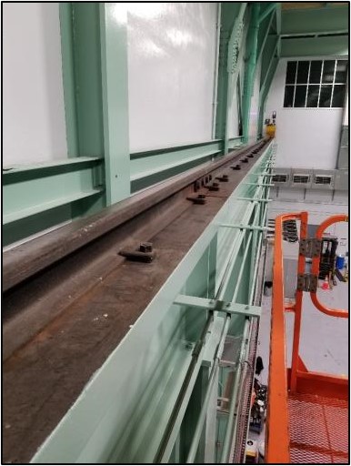 Overhead crane rail inspection